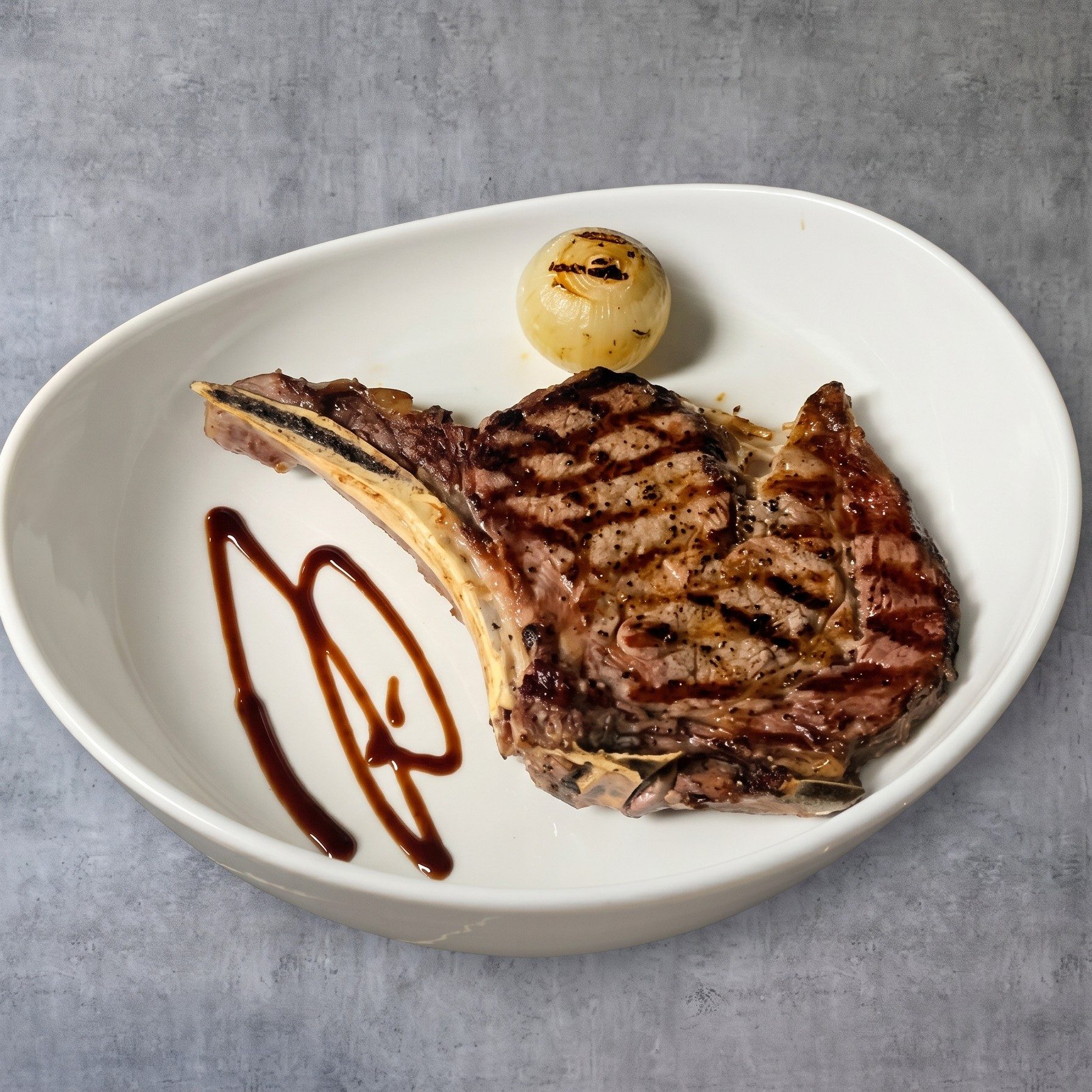 Rib Steak on the Bone.